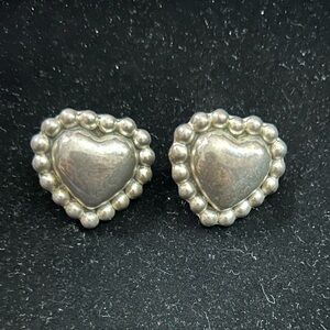 925 Silver Heart Stud Earrings